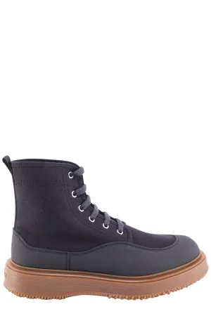 Hogan Lace-Up Chunky Ankle Boots