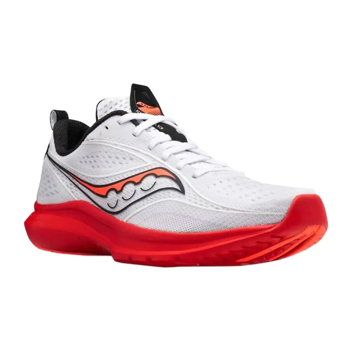 Mens Saucony Kinvara 13 - White / Black / Vizi