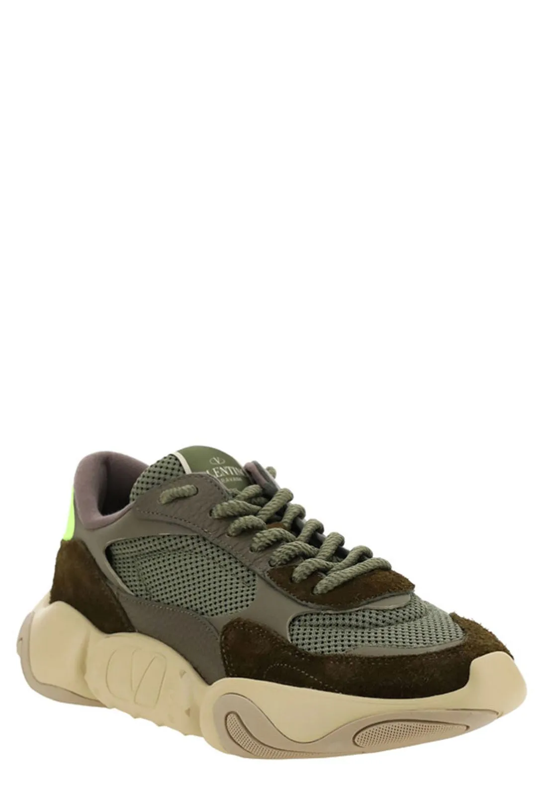 Valentino Bubbleback Lace-Up Sneakers