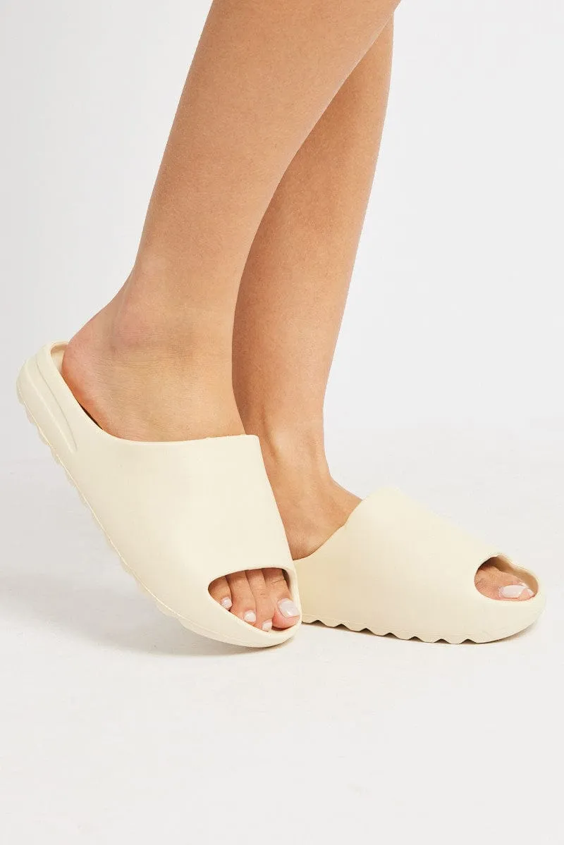 White Chunky Moulded Slide