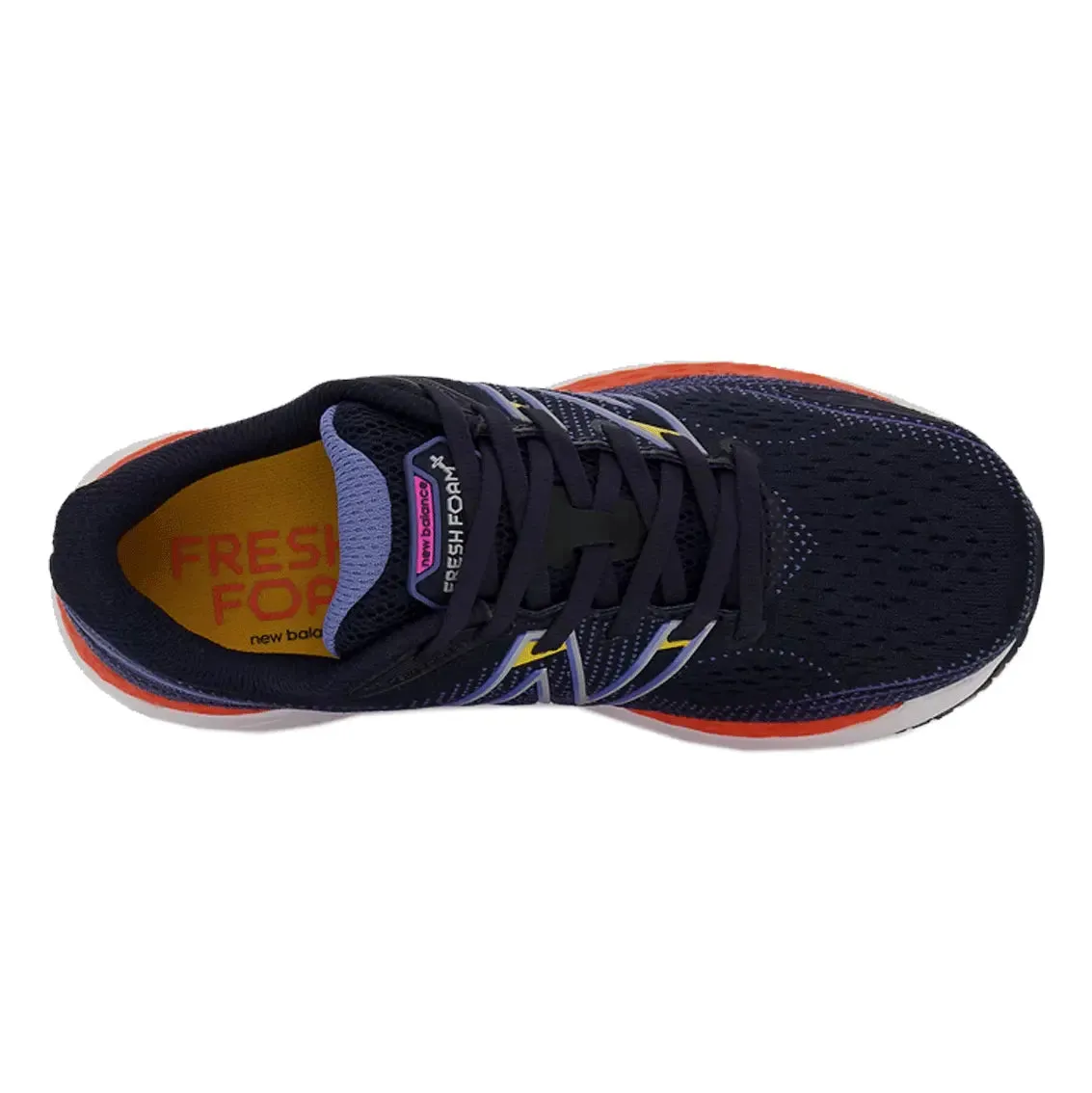 Womens New Balance Fresh Foam X 860v12 (Wide) - Eclipse / Night Sky / Vibrant Orange