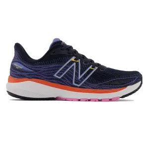 Womens New Balance Fresh Foam X 860v12 (Wide) - Eclipse / Night Sky / Vibrant Orange